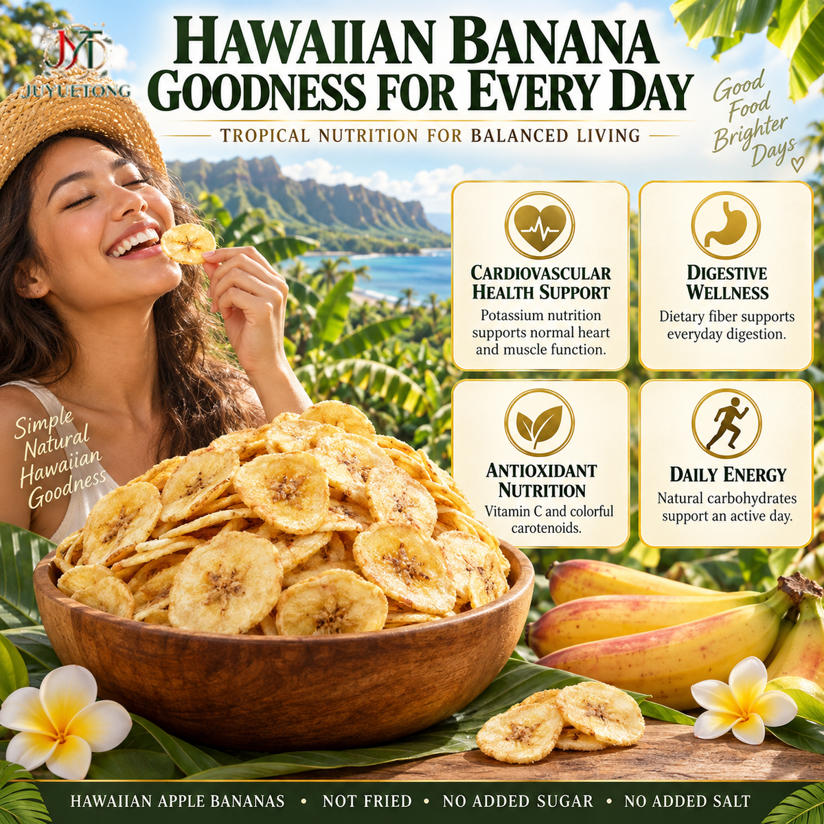 Crispy golden banana chip texture