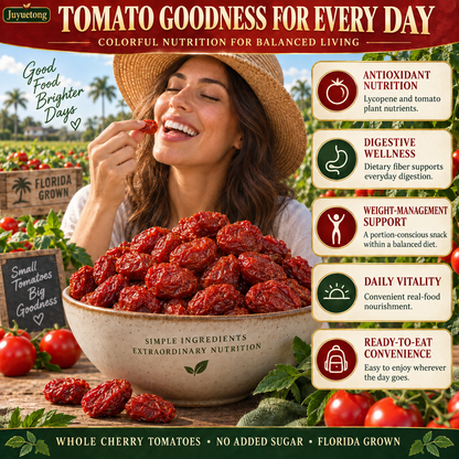 🔥 Premium Sun-Dried Cherry Tomatoes — 🍅 A Soft, Ruby-Red Fruit Snack for Active Everyday Living-Johnny
